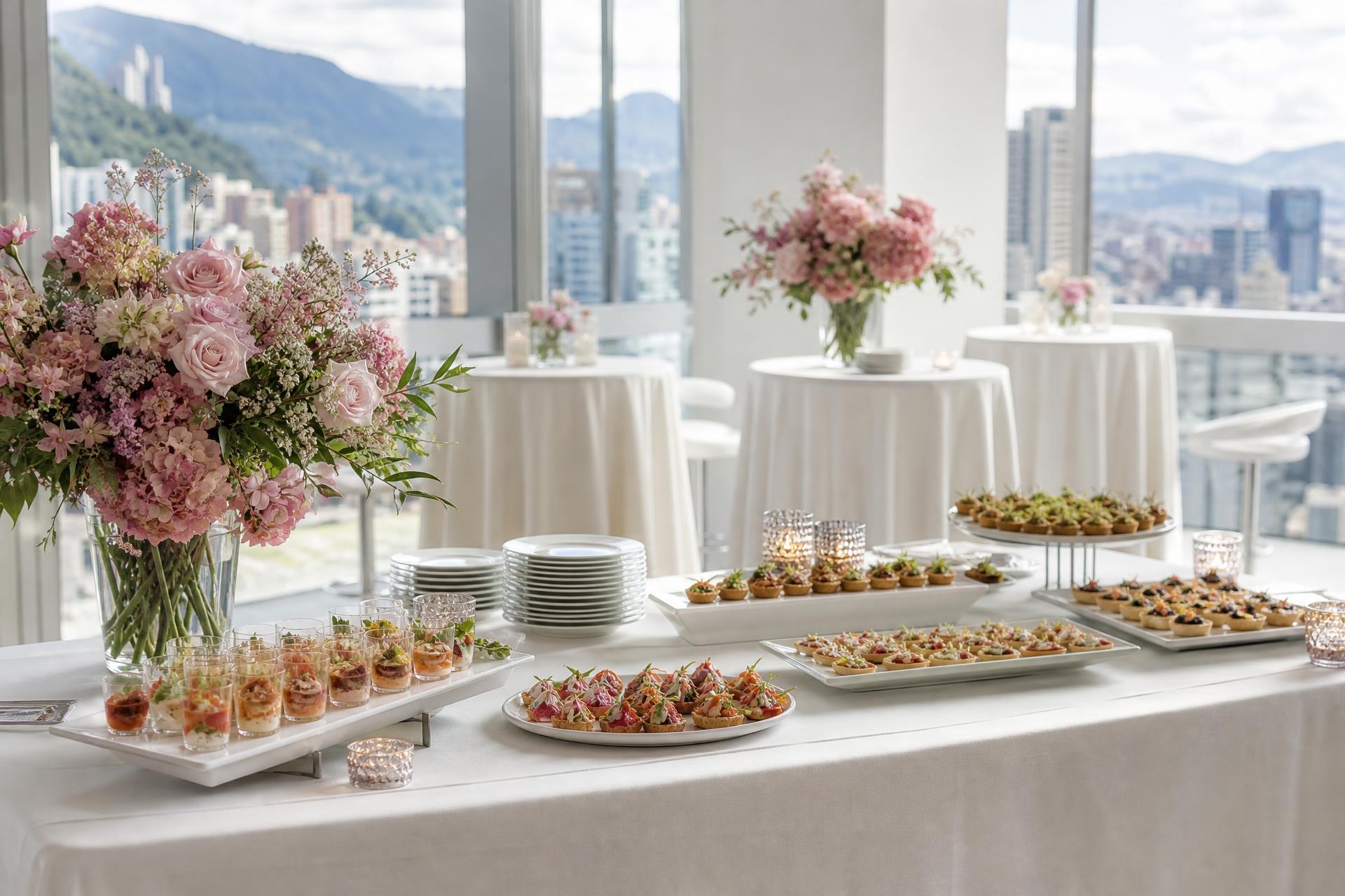 Montaje de un evento empresarial premium de Ley Lou en Bogotá
